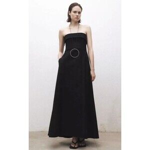 MANGO MNG Selection Strapless Dress Brigitte Size XS/2 New With Tags! Black $299